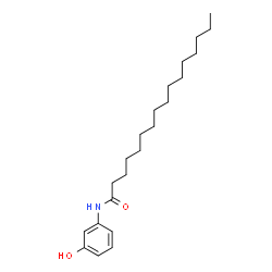 Hexadecanamide, N-(3-hydroxyphenyl)- structure