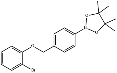 4-(2-溴苯氧基甲基)苯基硼酸频哪醇酯图片