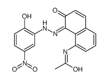 N-[7-hydroxy-8-[(2-hydroxy-5-nitrophenyl)azo]-1-naphthyl]acetamide Structure