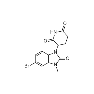 3-(5-Bromo-3-methyl-2-oxo-2,3-dihydro-1H-benzo[d]imidazol-1-yl)piperidine-2,6-dione structure