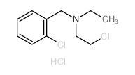 Benzenemethanamine,2-chloro-N-(2-chloroethyl)-N-ethyl-, hydrochloride (1:1)结构式