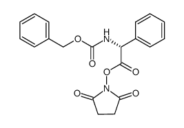 (R)-Benzyloxycarbonylamino-phenyl-acetic acid 2,5-dioxo-pyrrolidin-1-yl ester结构式