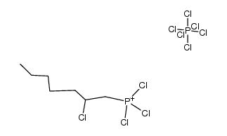 2-chloroheptyltrichlorophosphonium hexachlorophosphorate Structure