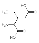 2-amino-3-ethyl-pentanedioic acid structure