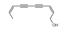 (2Z,8Z)-2,8-Decadiene-4,6-diyn-1-ol structure