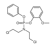 2-chloro-N-(2-chloroethyl)-N-[(2-methoxyphenoxy)-phenoxyphosphoryl]ethanamine Structure