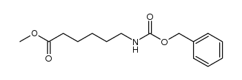 6-benzyloxycarbonylamino-hexanoic acid methyl ester结构式