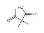 2-methyl-2-methylsulfinylpropanamide结构式