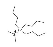 (tri(n-butyl)stannyl)dimethylsilane Structure