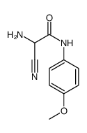 2-AMINO-2-CYANO-N-(4-METHOXY-PHENYL)-ACETAMIDE Structure