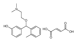 m-(alpha-(2-(Dimethylamino)ethoxy)-o-methylbenzyl)phenol maleate结构式