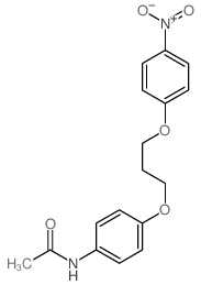Acetamide,N-[4-[3-(4-nitrophenoxy)propoxy]phenyl]- Structure