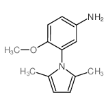 3-(2,5-DIMETHYL-PYRROL-1-YL)-4-METHOXY-PHENYLAMINE结构式