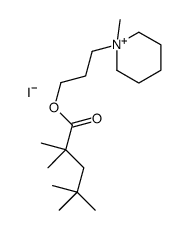 3-(1-methylpiperidin-1-ium-1-yl)propyl 2,2,4,4-tetramethylpentanoate,iodide Structure