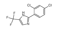1H-IMIDAZOLE, 2-(2,4-DICHLOROPHENYL)-5-(TRIFLUOROMETHYL)-结构式