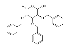 2,3,4-tri-o-benzyl-l-fucopyranose structure