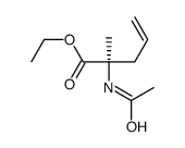 ethyl (2R)-2-acetamido-2-methylpent-4-enoate结构式