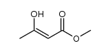 2-Butenoic acid, 3-hydroxy-, methyl ester (9CI) Structure