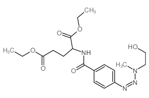 diethyl 2-[[4-(2-hydroxyethyl-methyl-amino)diazenylbenzoyl]amino]pentanedioate结构式