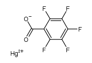 mercuric pentafluorobenzoate Structure