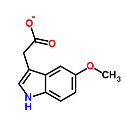 5-甲氧基吲哚-3-乙酸结构式