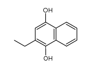 2-ethyl-naphthalene-1,4-diol Structure