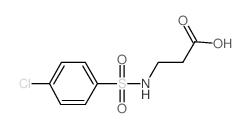 3-[(4-Chlorobenzene)sulfonamido]propanoic acid structure