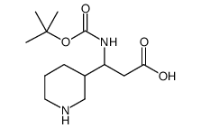 3-N-boc-氨基-3-哌啶丙酸结构式