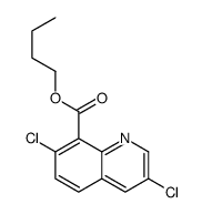 butyl 3,7-dichloroquinoline-8-carboxylate结构式