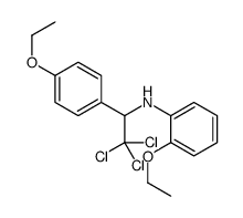 2-ethoxy-N-[2,2,2-trichloro-1-(4-ethoxyphenyl)ethyl]aniline结构式