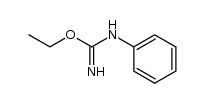 O-ethyl-N-phenyl-isourea结构式