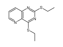 2,4-bis-ethylmercapto-pyrido[3,2-d]pyrimidine结构式