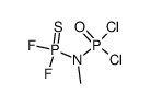 [Methyl(dichlorophosphinyl)amino]difluorophosphine sulfide Structure