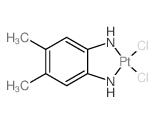 DICHLORO(4,5-DIMETHYL-o-PHENYLENE-DIAMMINE)PLATINUM(II)结构式