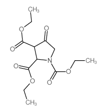 1,2,3-Pyrrolidinetricarboxylic acid, 4-oxo-, triethyl ester Structure