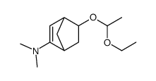 5-(1-ethoxyethoxy)-N,N-dimethylbicyclo[2.2.1]hept-2-en-2-amine结构式