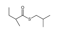 S-(2-methylpropyl) (2S)-2-methylbutanethioate Structure