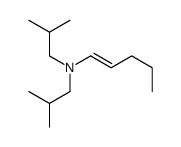 N,N-bis(2-methylpropyl)pent-1-en-1-amine结构式