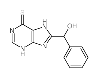 6H-Purine-6-thione,1,9-dihydro-8-(hydroxyphenylmethyl)- Structure