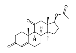 17β-acetoxy-androst-4-ene-3,11-dione Structure