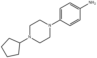 4-(4-Cyclopentylpiperazin-1-yl)aniline structure