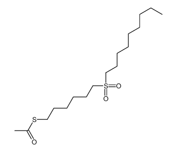 S-(6-nonylsulfonylhexyl) ethanethioate结构式