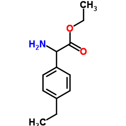 Benzeneacetic acid, alpha-amino-4-ethyl-, ethyl ester (9CI) structure