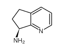 (7S)-6,7-二氢-5H-环戊并[b]吡啶-7-胺结构式