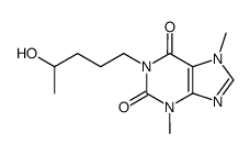 1-(4-hydroxypentyl)-3,7-dimethyl-1H-purine-2,6(2H,6H)-dione Structure