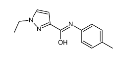 1H-Pyrazole-3-carboxamide,1-ethyl-N-(4-methylphenyl)-(9CI) structure