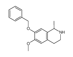 7-benzyloxy-6-methoxy-1-methyl-1,2,3,4-tetrahydro-isoquinoline Structure