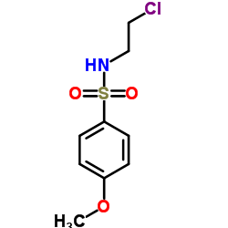 N-(2-Chloroethyl)-4-methoxybenzenesulfonamide结构式