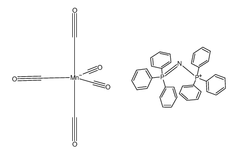 bis(triphenylphosphineiminium) pentacarbonylmanganate(1-)结构式
