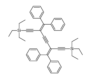 (3,6-dibenzhydrylidene-8-triethylsilylocta-1,4,7-triynyl)-triethylsilane Structure